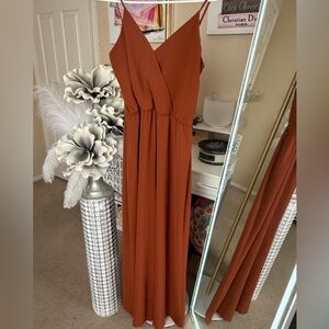 Chic Rust Jumpsuit